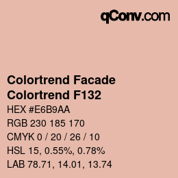 Color code: Colortrend Facade - Colortrend F132 | qconv.com