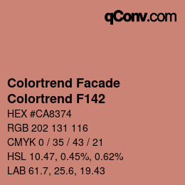 カラーコード: Colortrend Facade - Colortrend F142 | qconv.com