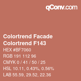 カラーコード: Colortrend Facade - Colortrend F143 | qconv.com
