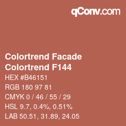 カラーコード: Colortrend Facade - Colortrend F144 | qconv.com