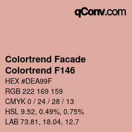 Color code: Colortrend Facade - Colortrend F146 | qconv.com