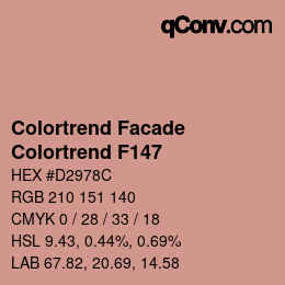 Color code: Colortrend Facade - Colortrend F147 | qconv.com