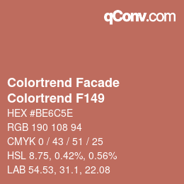 Color code: Colortrend Facade - Colortrend F149 | qconv.com