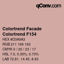 Color code: Colortrend Facade - Colortrend F154 | qconv.com