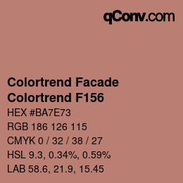 カラーコード: Colortrend Facade - Colortrend F156 | qconv.com