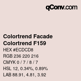 カラーコード: Colortrend Facade - Colortrend F159 | qconv.com