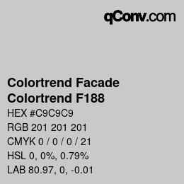 Color code: Colortrend Facade - Colortrend F188 | qconv.com