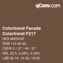 カラーコード: Colortrend Facade - Colortrend F217 | qconv.com