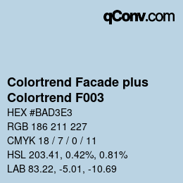 Código de color: Colortrend Facade plus - Colortrend F003 | qconv.com