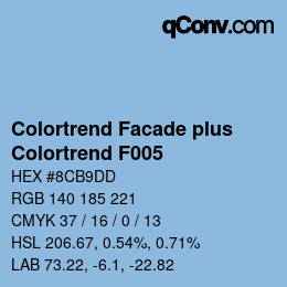 カラーコード: Colortrend Facade plus - Colortrend F005 | qconv.com