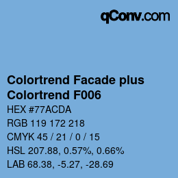 Farbcode: Colortrend Facade plus - Colortrend F006 | qconv.com