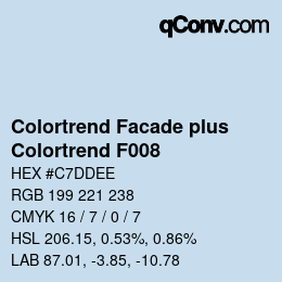 Farbcode: Colortrend Facade plus - Colortrend F008 | qconv.com