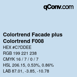 カラーコード: Colortrend Facade plus - Colortrend F008 | qconv.com