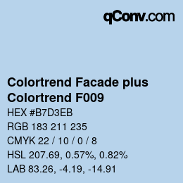 Farbcode: Colortrend Facade plus - Colortrend F009 | qconv.com