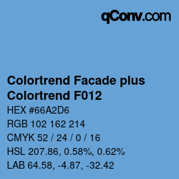Farbcode: Colortrend Facade plus - Colortrend F012 | qconv.com