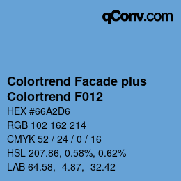 Farbcode: Colortrend Facade plus - Colortrend F012 | qconv.com