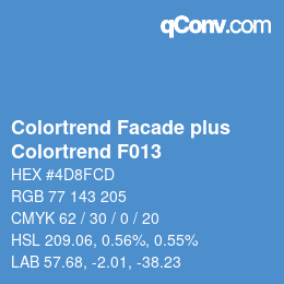 カラーコード: Colortrend Facade plus - Colortrend F013 | qconv.com