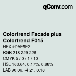 Farbcode: Colortrend Facade plus - Colortrend F015 | qconv.com