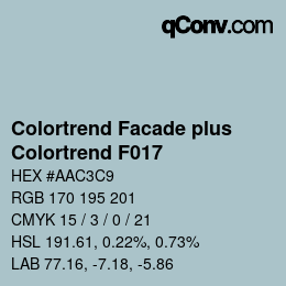 カラーコード: Colortrend Facade plus - Colortrend F017 | qconv.com