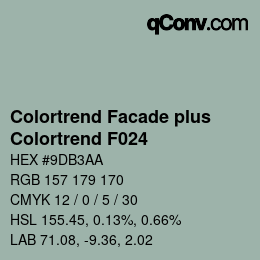 カラーコード: Colortrend Facade plus - Colortrend F024 | qconv.com