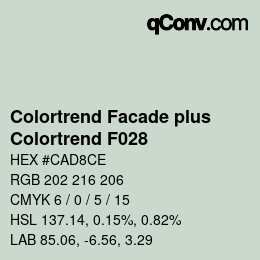 Farbcode: Colortrend Facade plus - Colortrend F028 | qconv.com