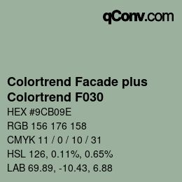 カラーコード: Colortrend Facade plus - Colortrend F030 | qconv.com