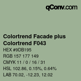 Farbcode: Colortrend Facade plus - Colortrend F043 | qconv.com