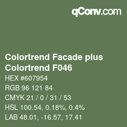 Código de color: Colortrend Facade plus - Colortrend F046 | qconv.com