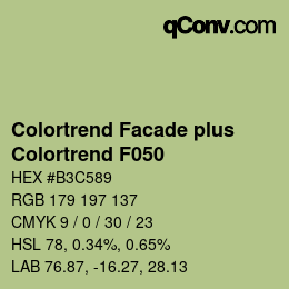 Farbcode: Colortrend Facade plus - Colortrend F050 | qconv.com