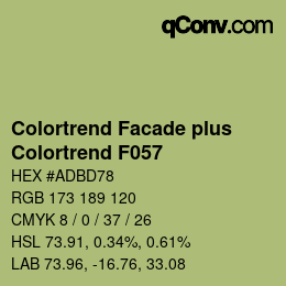 Farbcode: Colortrend Facade plus - Colortrend F057 | qconv.com