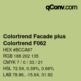 Farbcode: Colortrend Facade plus - Colortrend F062 | qconv.com