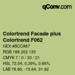 カラーコード: Colortrend Facade plus - Colortrend F062 | qconv.com