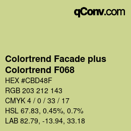 Farbcode: Colortrend Facade plus - Colortrend F068 | qconv.com