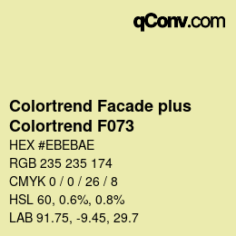 カラーコード: Colortrend Facade plus - Colortrend F073 | qconv.com