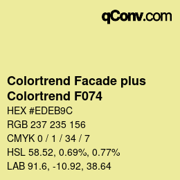 カラーコード: Colortrend Facade plus - Colortrend F074 | qconv.com