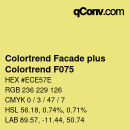 Código de color: Colortrend Facade plus - Colortrend F075 | qconv.com