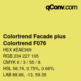 Farbcode: Colortrend Facade plus - Colortrend F076 | qconv.com