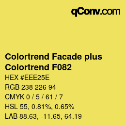 Farbcode: Colortrend Facade plus - Colortrend F082 | qconv.com