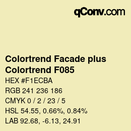Farbcode: Colortrend Facade plus - Colortrend F085 | qconv.com