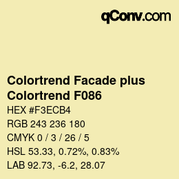 Farbcode: Colortrend Facade plus - Colortrend F086 | qconv.com