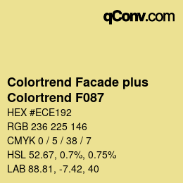 Farbcode: Colortrend Facade plus - Colortrend F087 | qconv.com