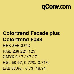 Farbcode: Colortrend Facade plus - Colortrend F088 | qconv.com