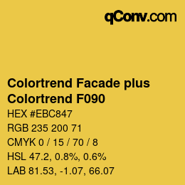 Farbcode: Colortrend Facade plus - Colortrend F090 | qconv.com