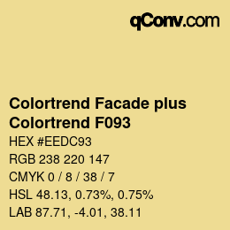 Código de color: Colortrend Facade plus - Colortrend F093 | qconv.com