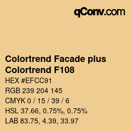 カラーコード: Colortrend Facade plus - Colortrend F108 | qconv.com