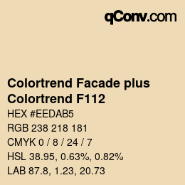 Código de color: Colortrend Facade plus - Colortrend F112 | qconv.com