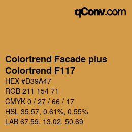 Código de color: Colortrend Facade plus - Colortrend F117 | qconv.com