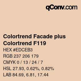 Farbcode: Colortrend Facade plus - Colortrend F119 | qconv.com