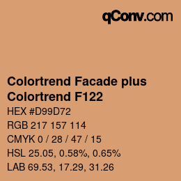 Código de color: Colortrend Facade plus - Colortrend F122 | qconv.com