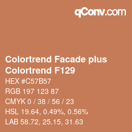 Code couleur: Colortrend Facade plus - Colortrend F129 | qconv.com
